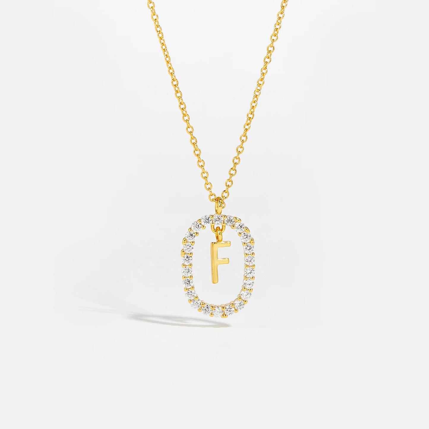 Moissanite Letter Necklace - 925 Sterling Silver - MAURÉ