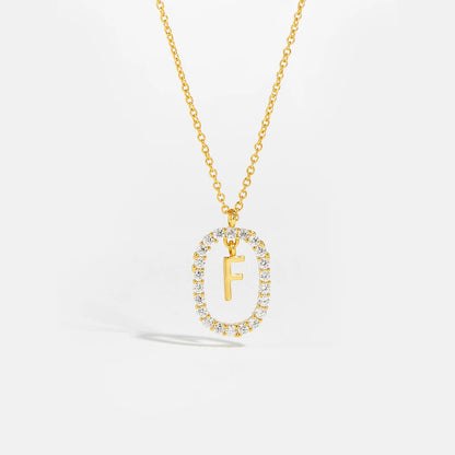 Moissanite Letter Necklace - 925 Sterling Silver - MAURÉ