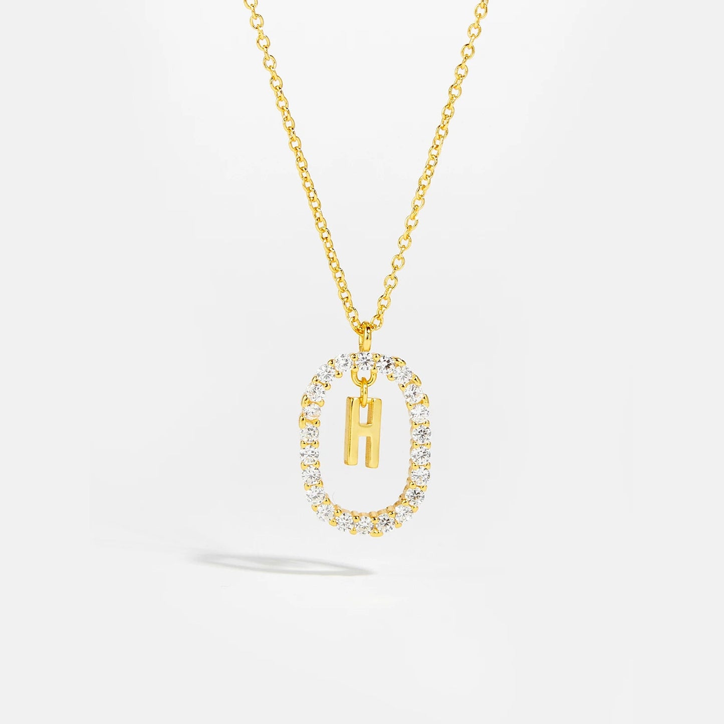 Moissanite Letter Necklace - 925 Sterling Silver - MAURÉ