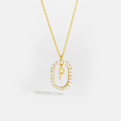 Moissanite Letter Necklace - 925 Sterling Silver - MAURÉ