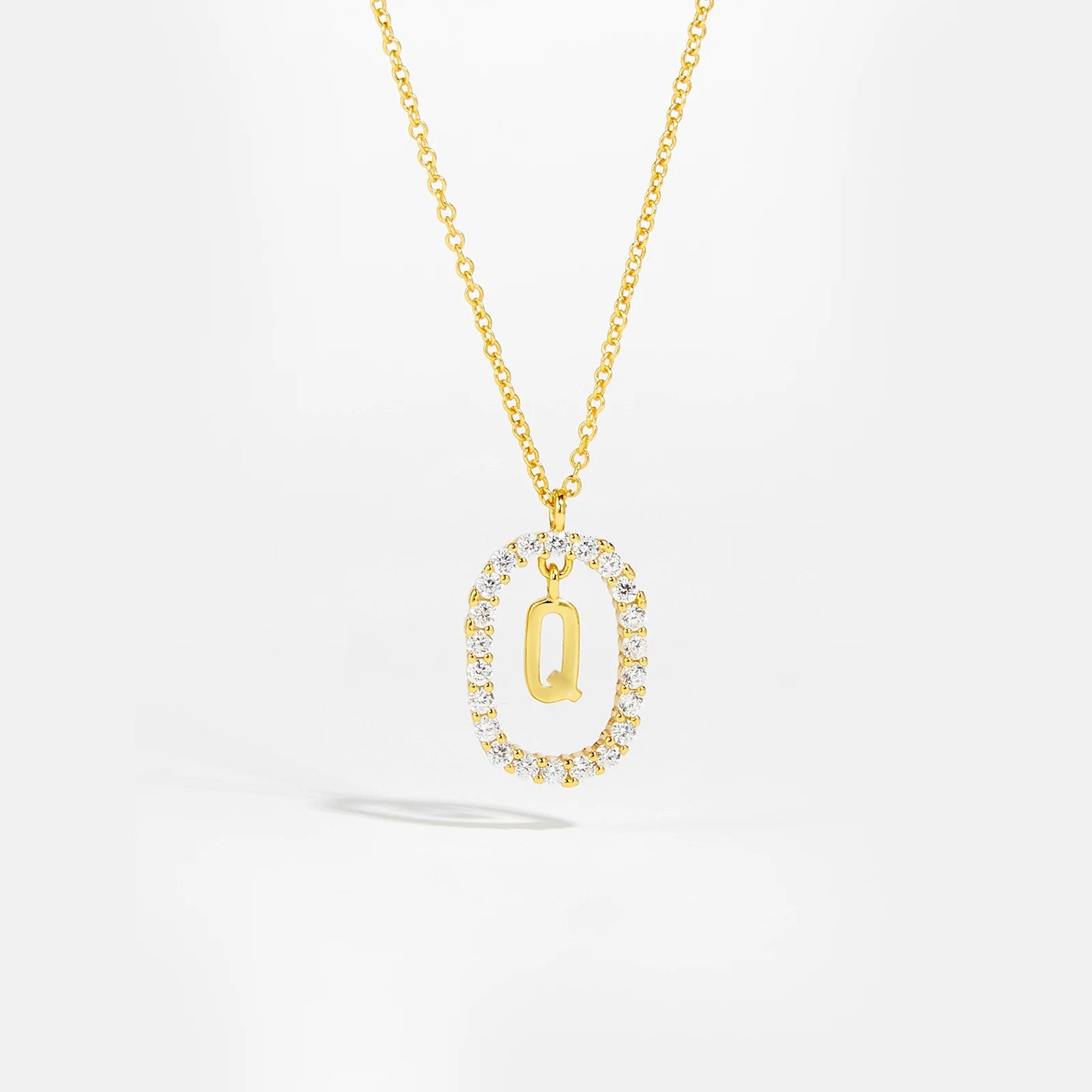 Moissanite Letter Necklace - 925 Sterling Silver - MAURÉ