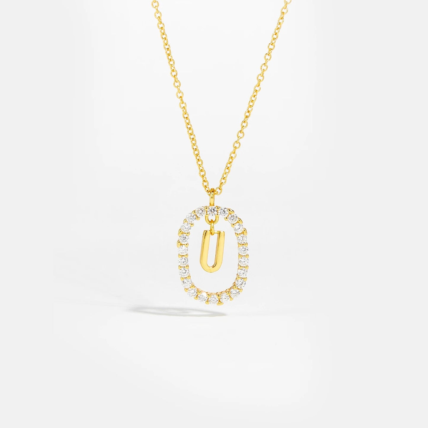 Moissanite Letter Necklace - 925 Sterling Silver - MAURÉ