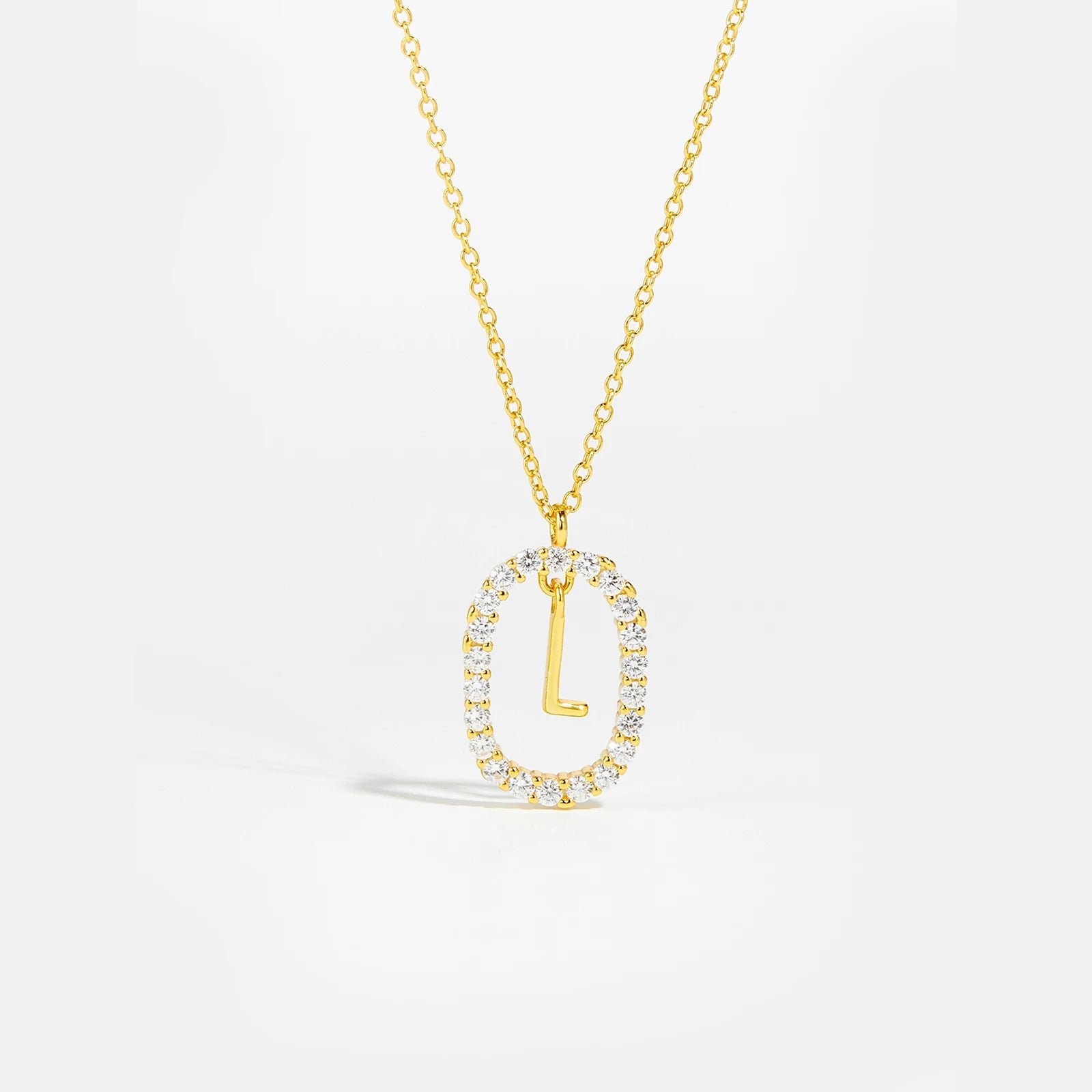 Moissanite Letter Necklace - 925 Sterling Silver - MAURÉ
