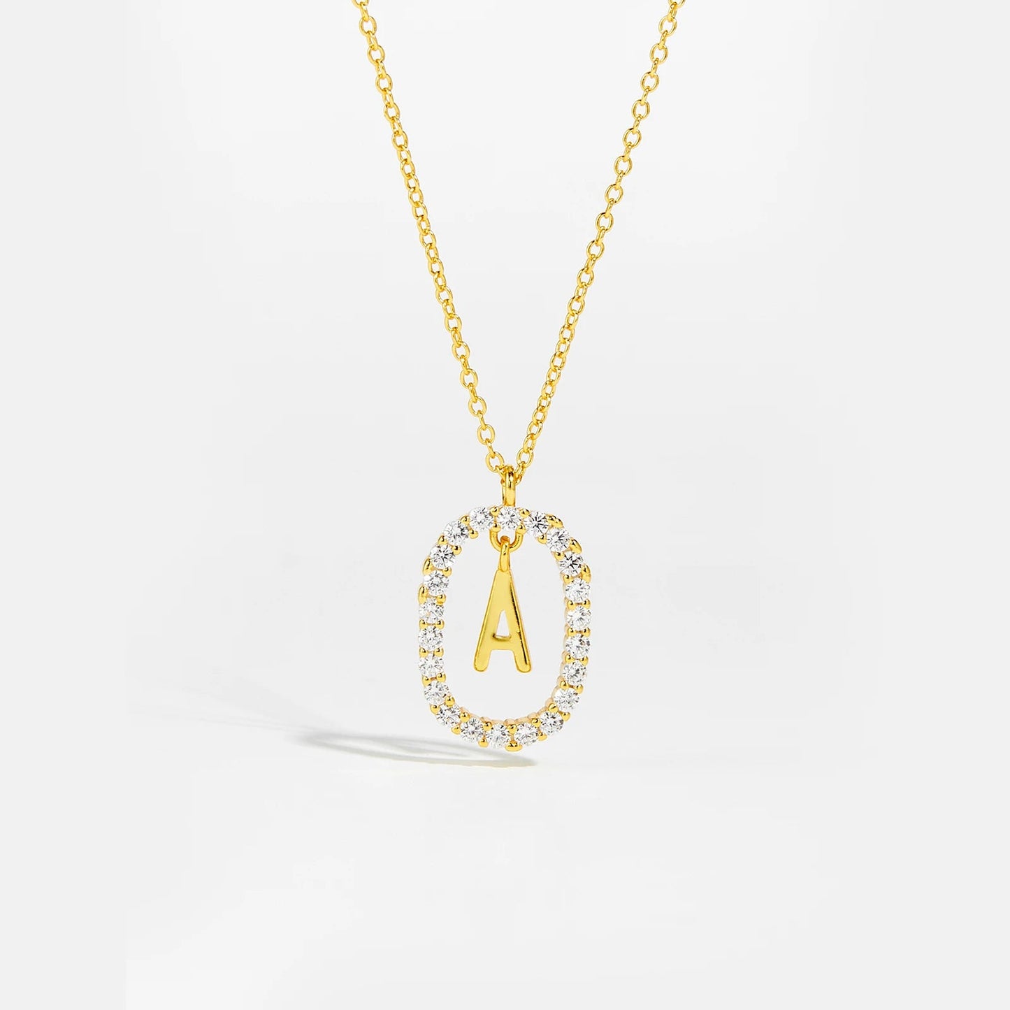 Moissanite Letter Necklace - 925 Sterling Silver - MAURÉ