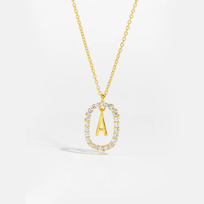 Moissanite Letter Necklace - 925 Sterling Silver - MAURÉ