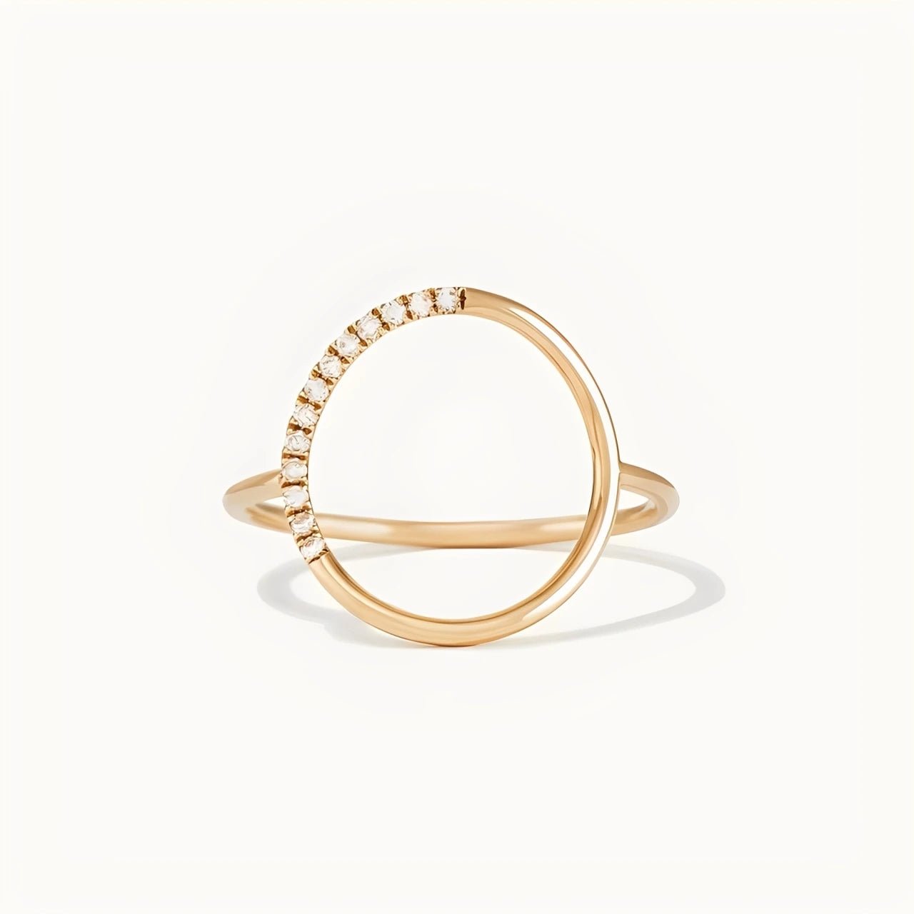 Pavé Diamond Rounded Ring - MAURÉ