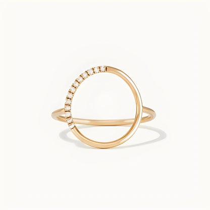 Pavé Diamond Rounded Ring - MAURÉ