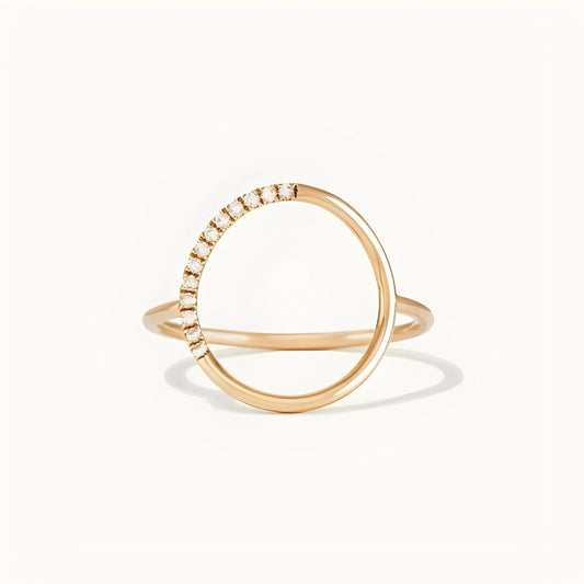 Pavé Diamond Rounded Ring - MAURÉ